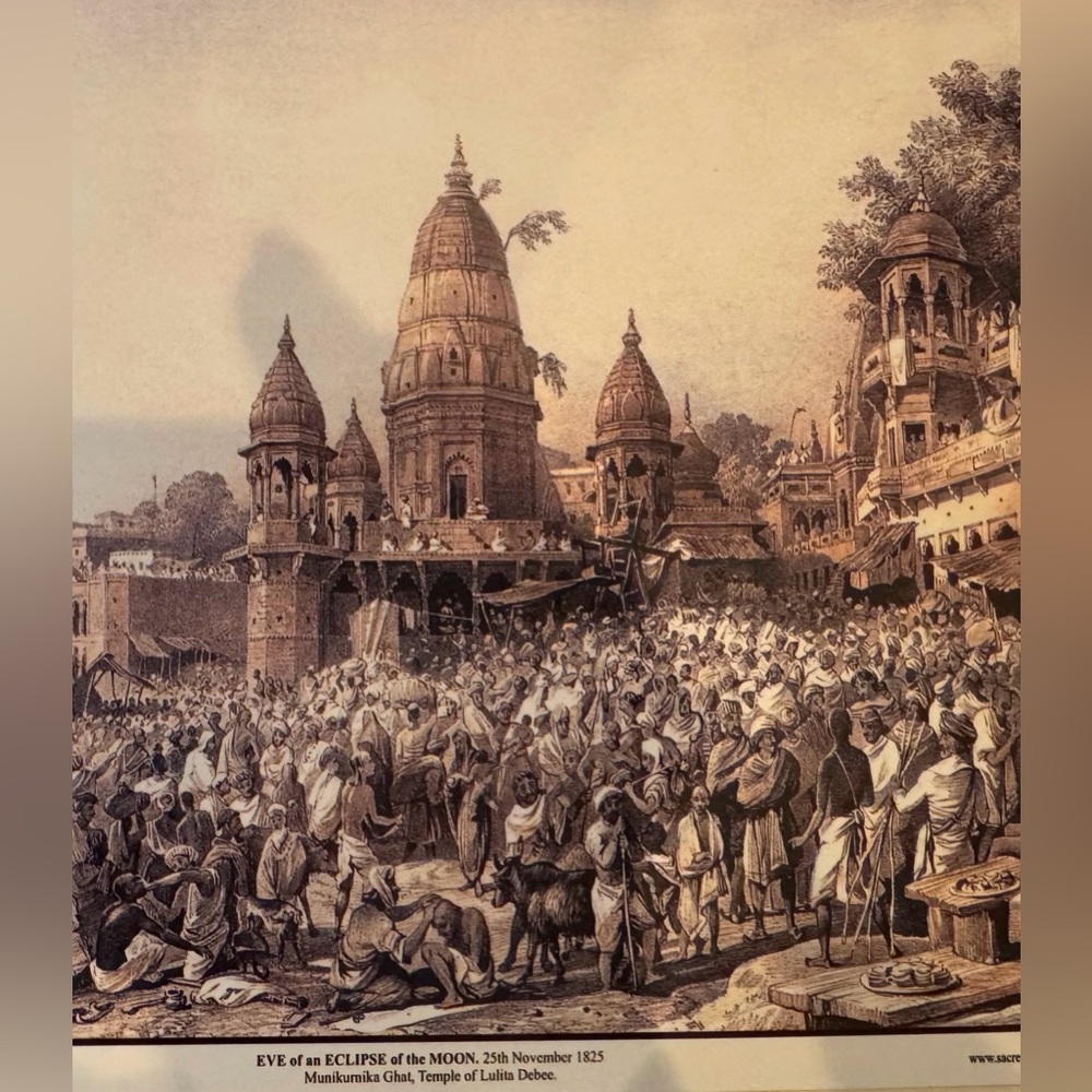 SET OF SIX Beautiful Sepia Art Prints of Paintings of ancient City of Banaras!